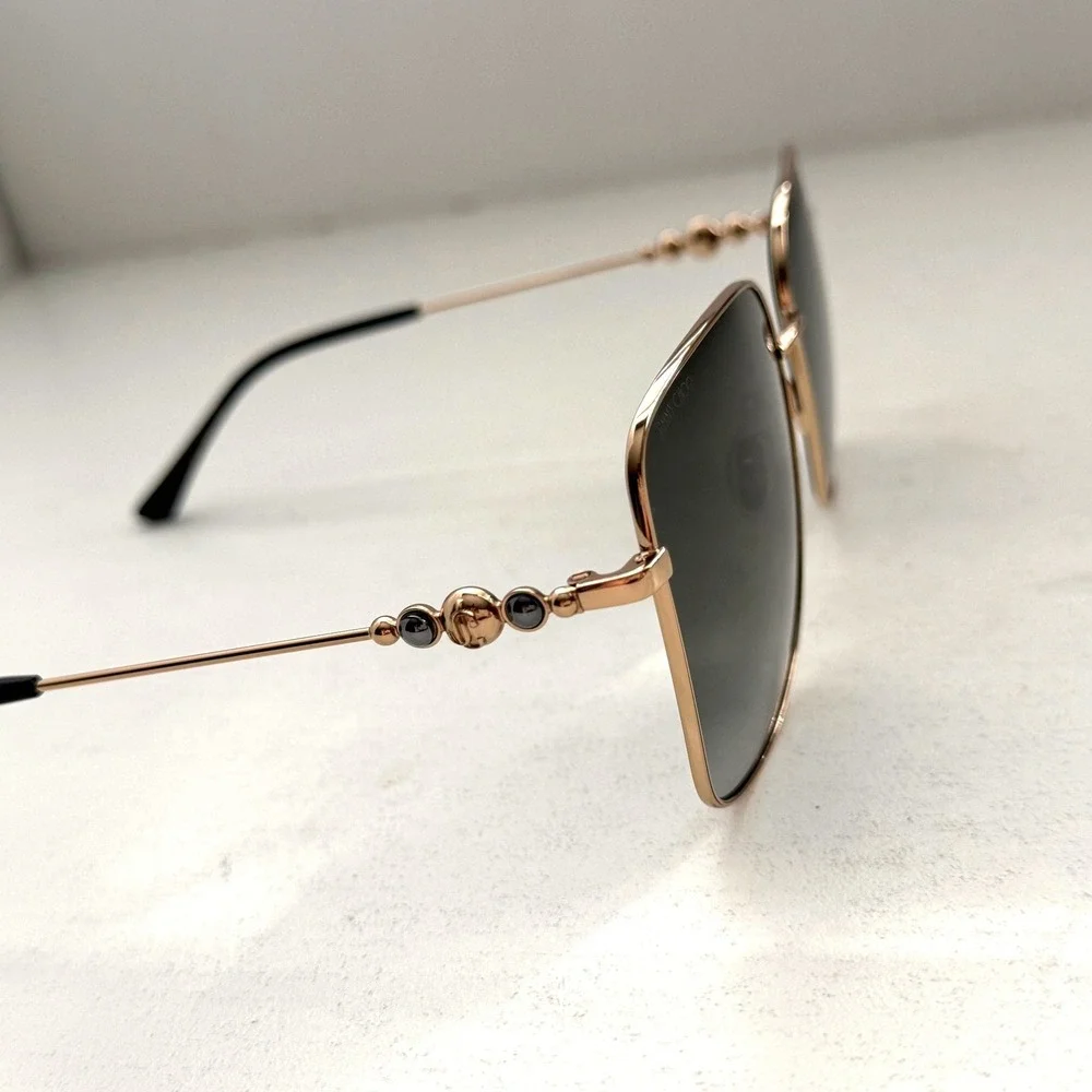 Jimmy Choo Women's Hester 59mm Sunglasses Summer Vacation Smoke‎ Lenses UV